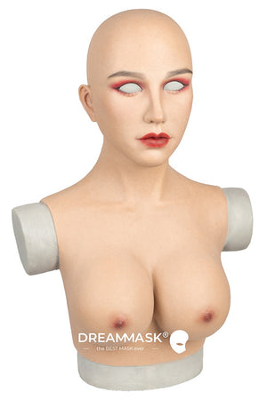 M26G2+ Doris - Rose-red temptation Silicon Mask Goddess Special Plus+ Series Full head female mask Pull-Over Hood Crossdress Cosplay for TG CD Dragqueen Ladyboy