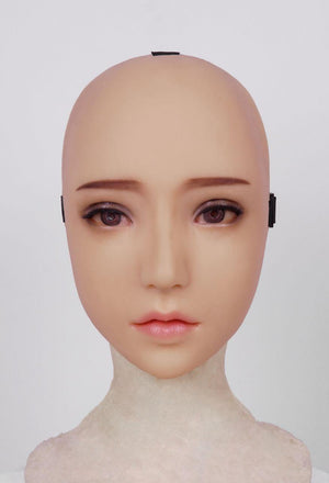 Half head silicone Anne mask party costume Crossdress Cosplay for TG CD Dragqueen Ladyboy