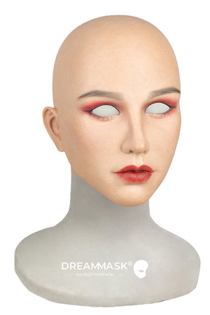 M26G2+ Doris - Rose-red temptation Silicon Mask Goddess Special Plus+ Series Full head female mask Pull-Over Hood Crossdress Cosplay for TG CD Dragqueen Ladyboy