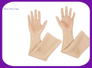 Silicone Long gloves with nails transformation parts for Crossdress Cosplay TG CD Dragqueen Ladyboy