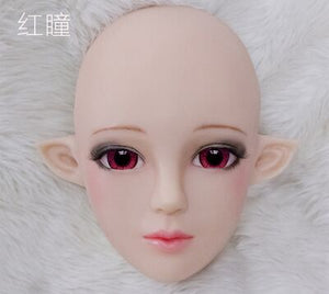 Half head Spirit silicone mask party costume Crossdress Cosplay for TG CD Dragqueen Ladyboy