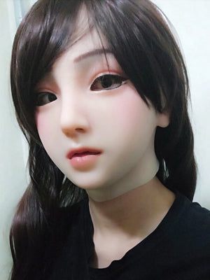 Full head silicone Emily doll mask party costume Crossdress Cosplay for TG CD Dragqueen Ladyboy