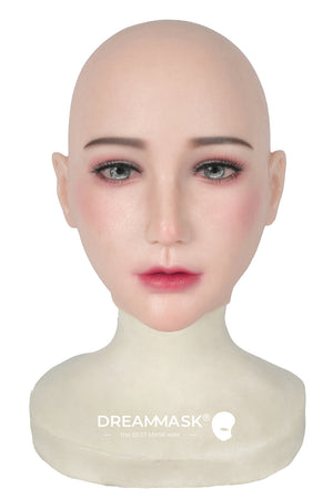 Ching04 Q04 silicone real mask regular series party costume Crossdress Cosplay for TG CD Dragqueen Ladyboy