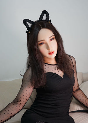 M20 Full head Lily female mask with Fake eyes for Crossdress Cosplay TG CD Dragqueen Ladyboy