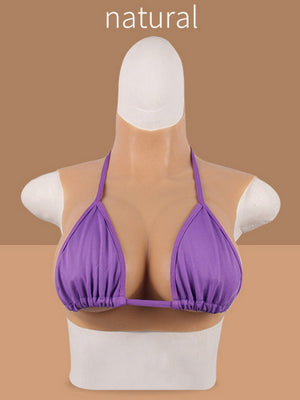 Vest Style Silicone Breasts E-Cup Torso with deep Cleavage and Realistic trembling Feeling Crossdress Cosplay for TG CD Dragqueen Ladyboy